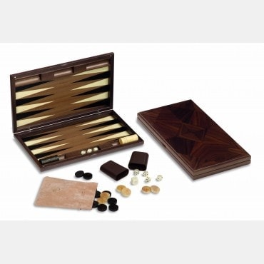 Wood backgammon