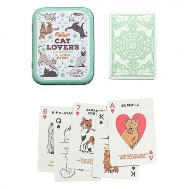 Playing cards with cats decor