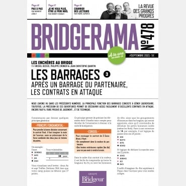 Bridgerama - Septembre 2021 numérique ou papier rama_num_pap478 Derniers numéros BRIDGERAMA