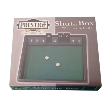 SHUT THE BOX 9 prestige JEU3550 Jeux de société