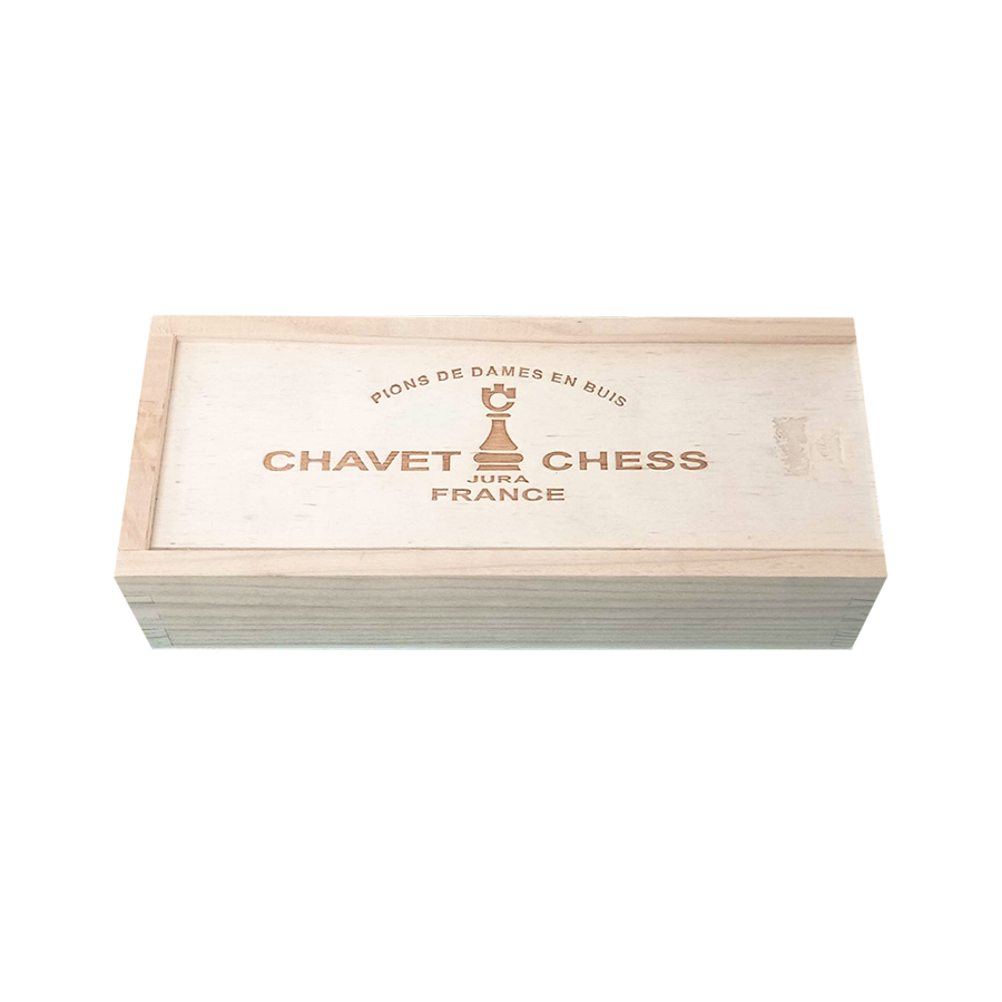 Pions de dame en bois - Chavet Chess DAM1001 Accueil